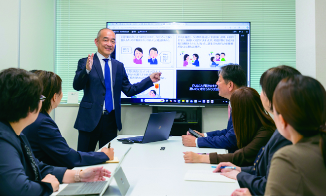 リモートワークの様子